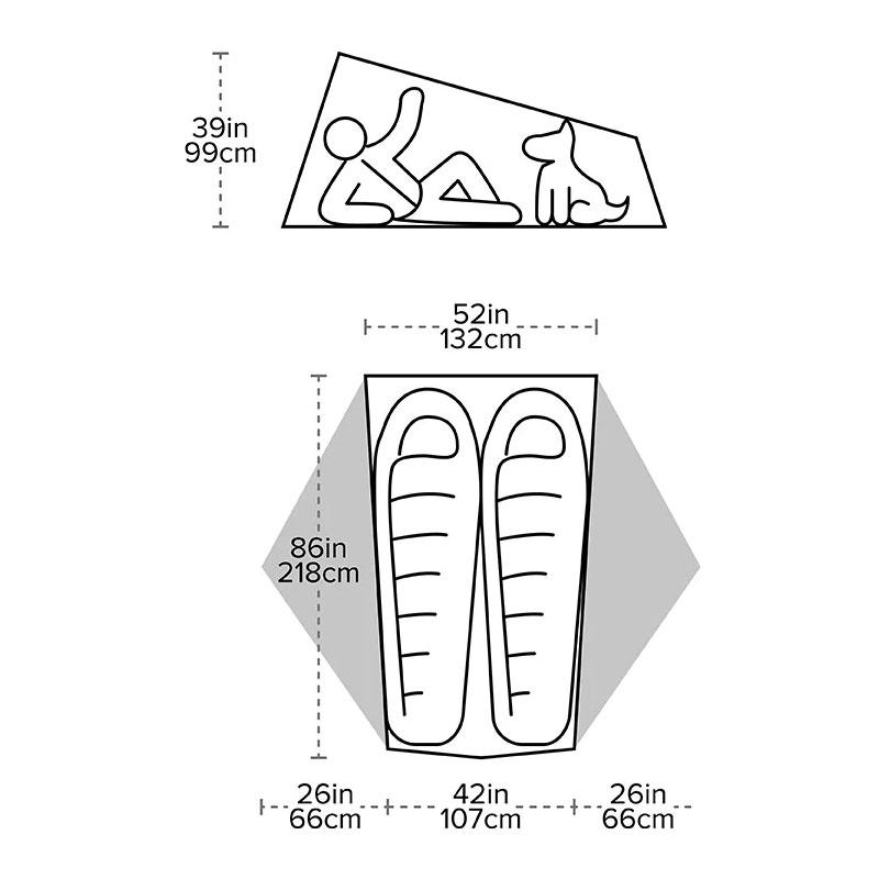 Big Agnes Tiger Wall UL2 Bikepack Solution Dye