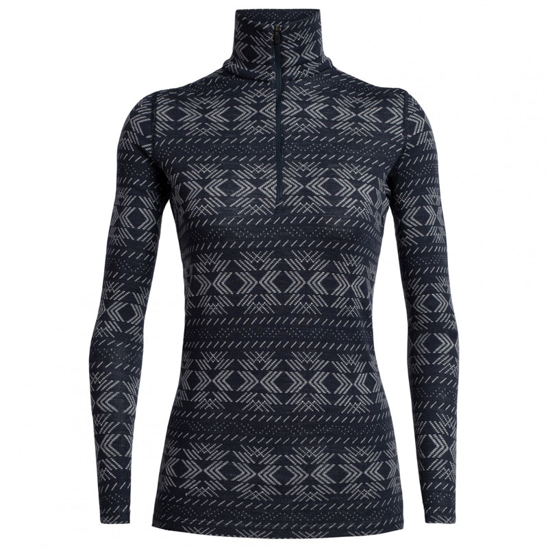 Icebreaker Women 250 Vertex LS Half Zip Crystalline