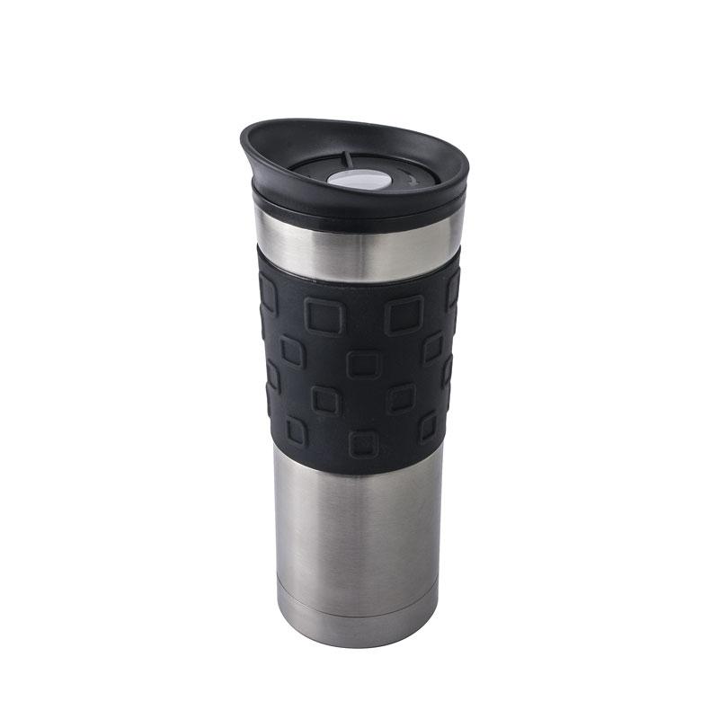 BasicNature Edelstahl Thermobecher Grip