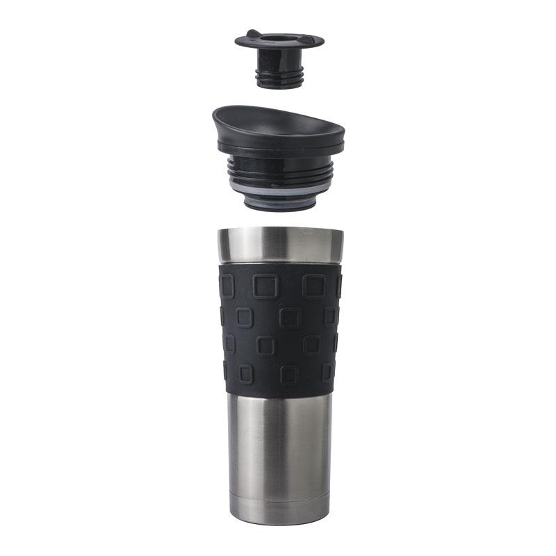 BasicNature Edelstahl Thermobecher Grip
