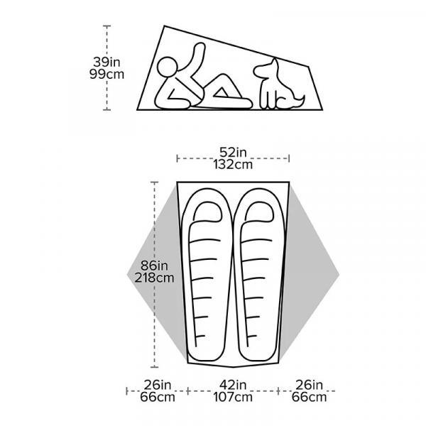 Big Agnes Tiger Wall UL2 Bikepack Solution Dye